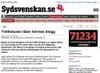 Sydsvenskan - Trettiotusen läser hennes blogg - 2005