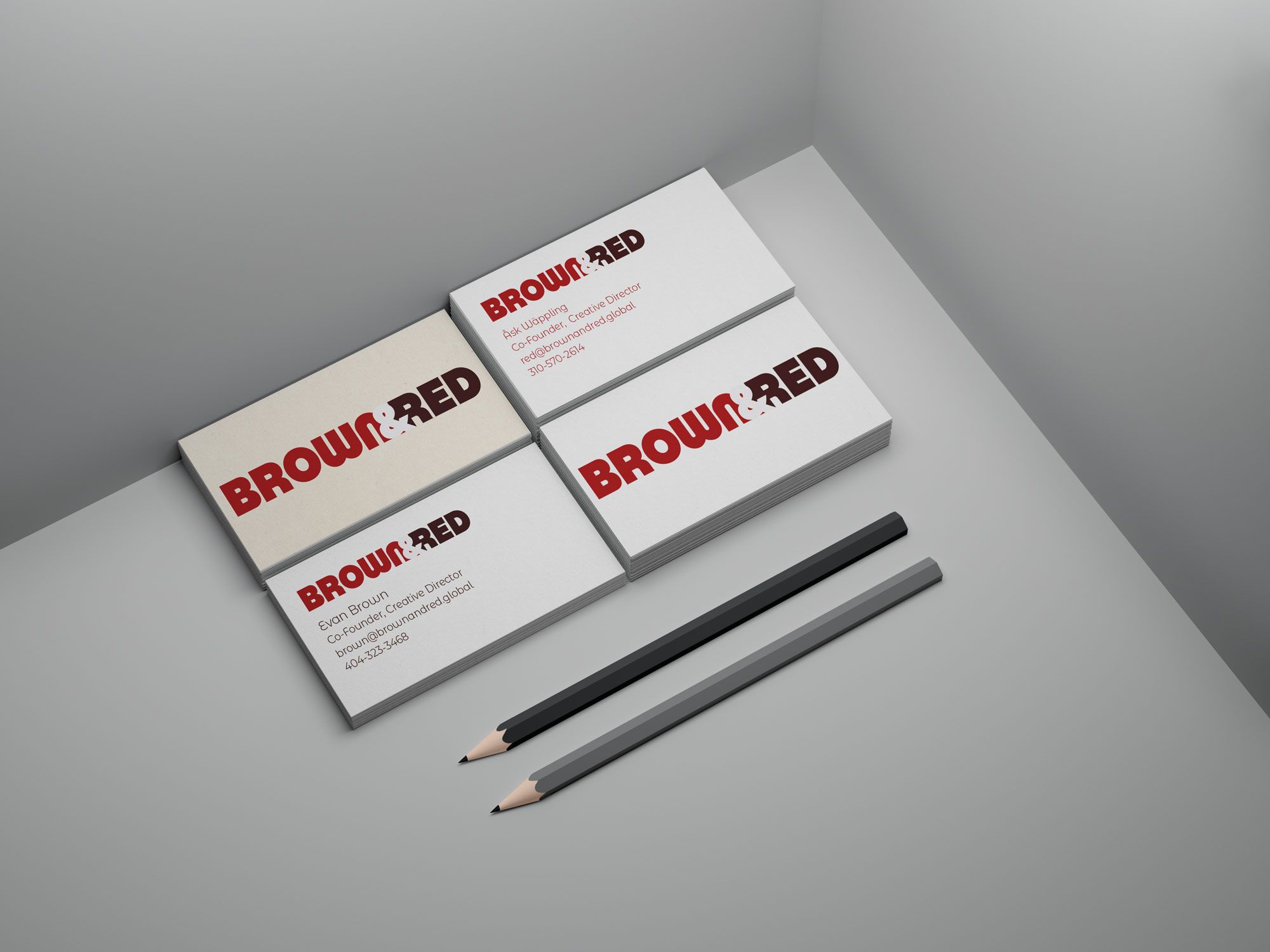 Brown&Red Business Card Collection
