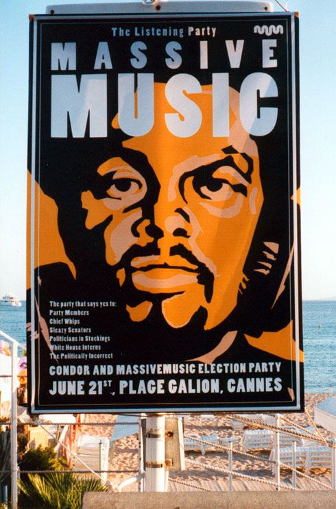Massive Music and Condor party - Cannes 2000 - Politics